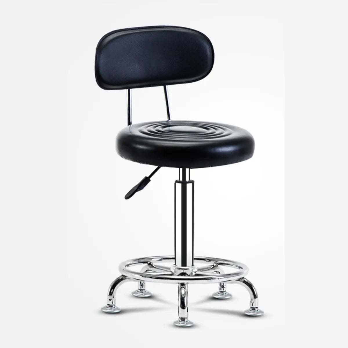 Lighom modern round trendy metal office chairs — With Back / Foot Nail Design