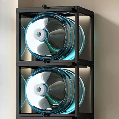 Vertical Narrow Display Bookcase — White
