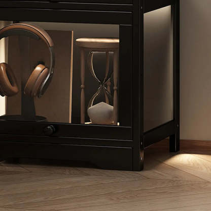 Vertical Narrow Display Bookcase — White