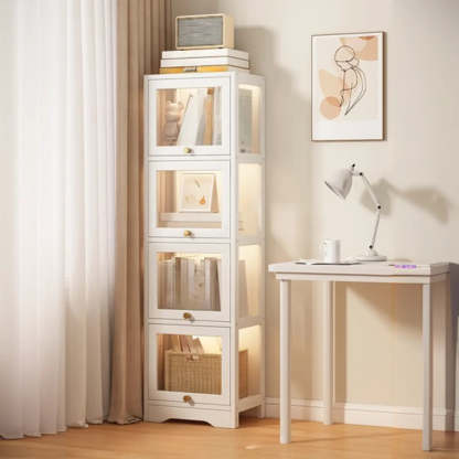 Vertical Narrow Display Bookcase