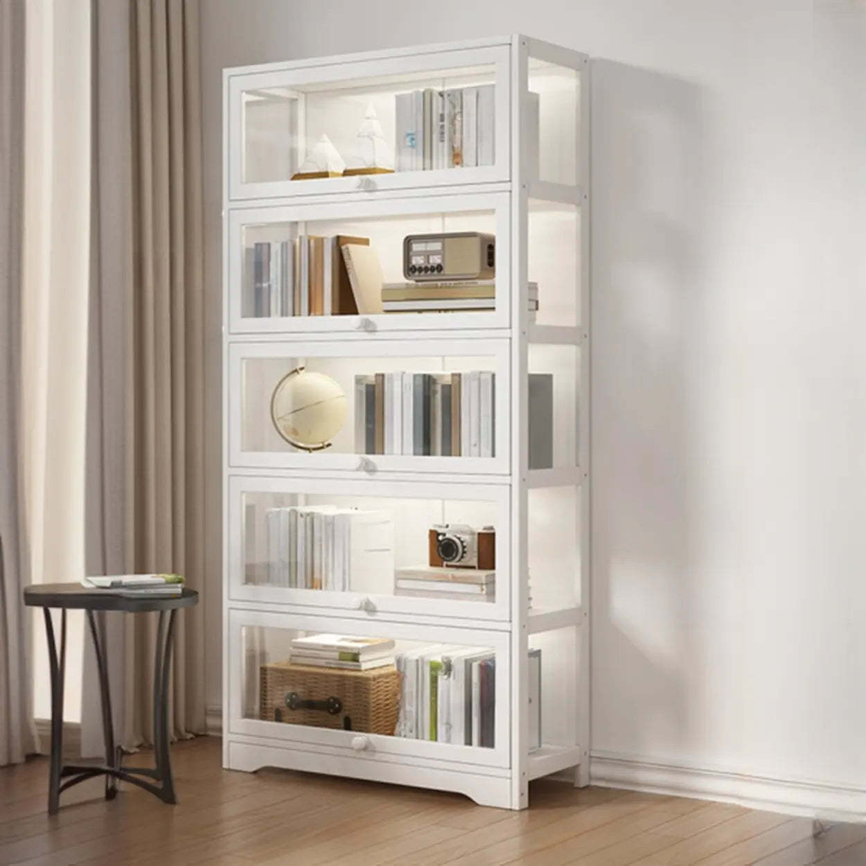 Vertical Narrow Display Bookcase