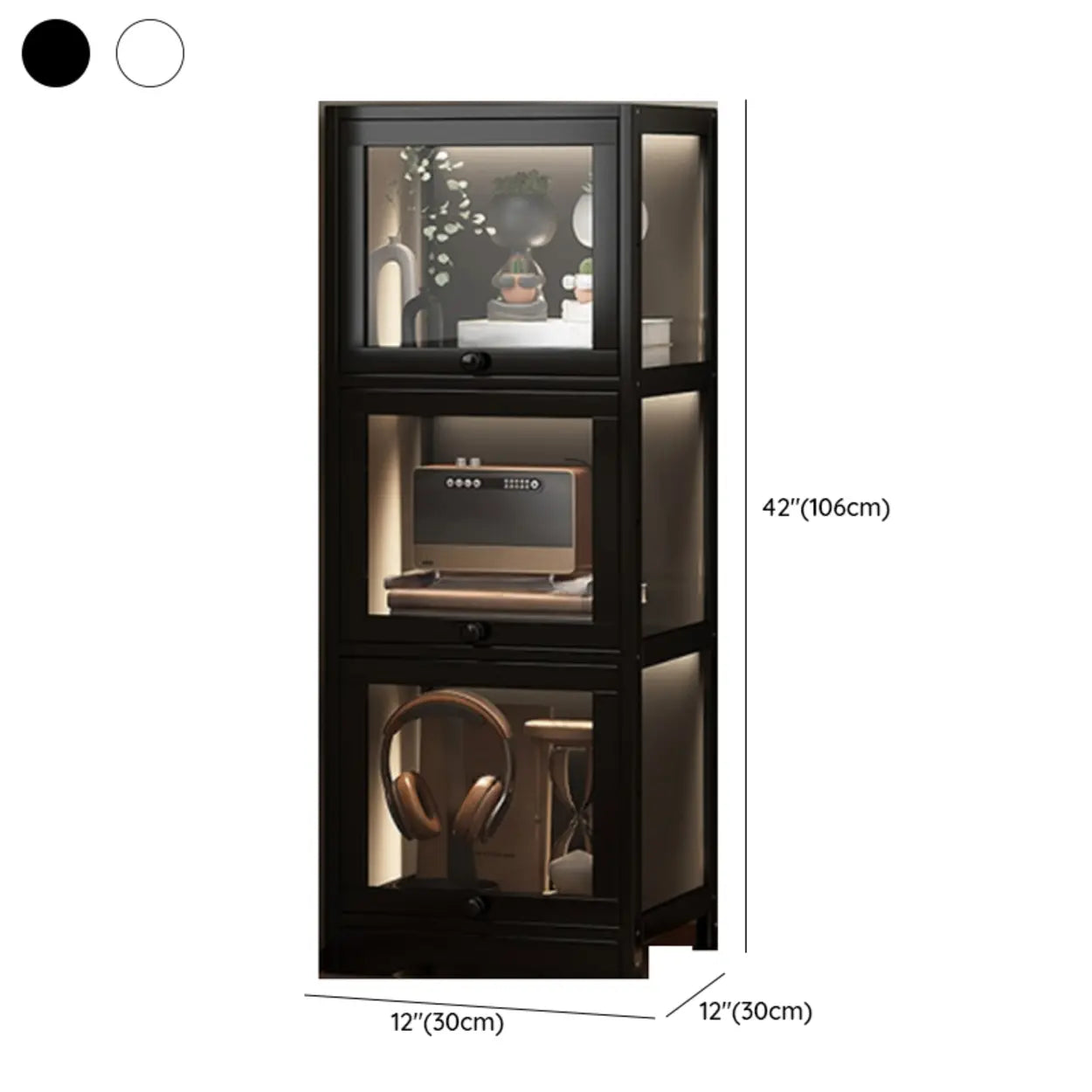 Vertical Narrow Display Bookcase