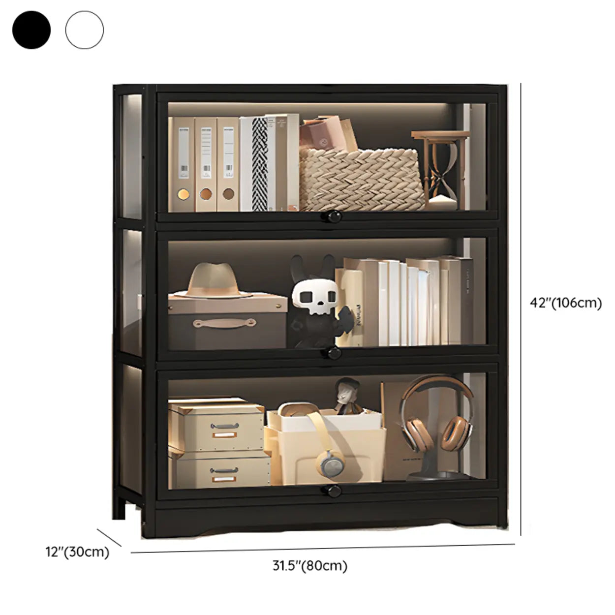 Vertical Narrow Display Bookcase