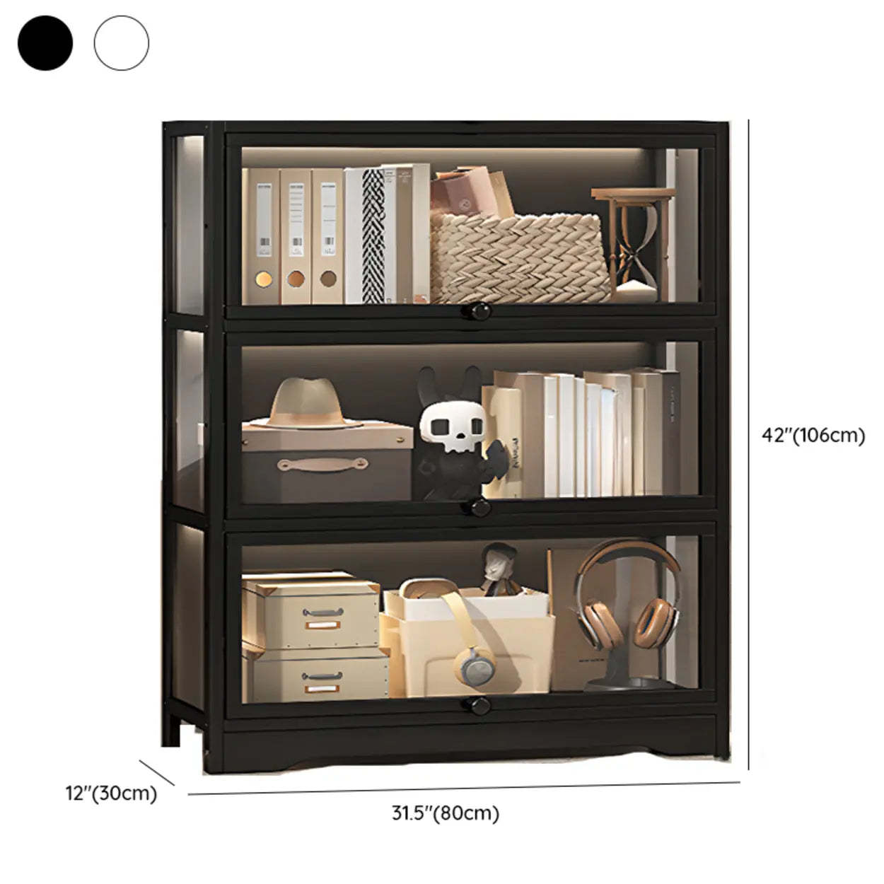 Vertical Narrow Display Bookcase