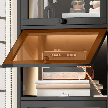Vertical Narrow Display Bookcase — White