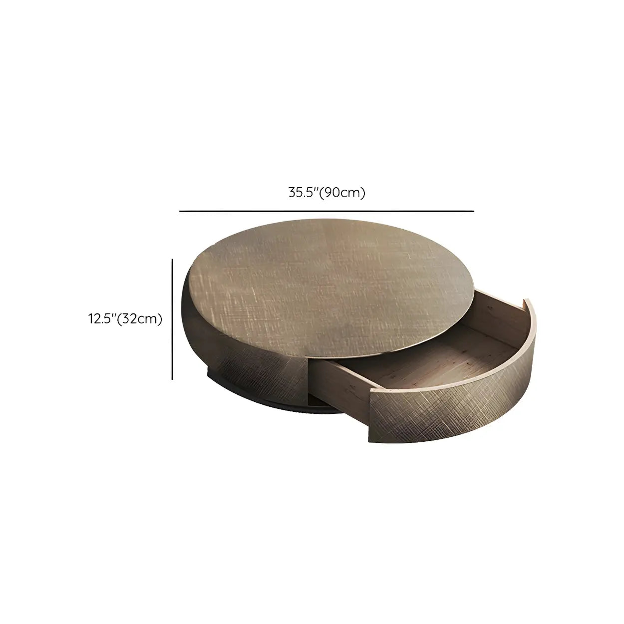 Round Steel-Base Nesting Coffee Tables