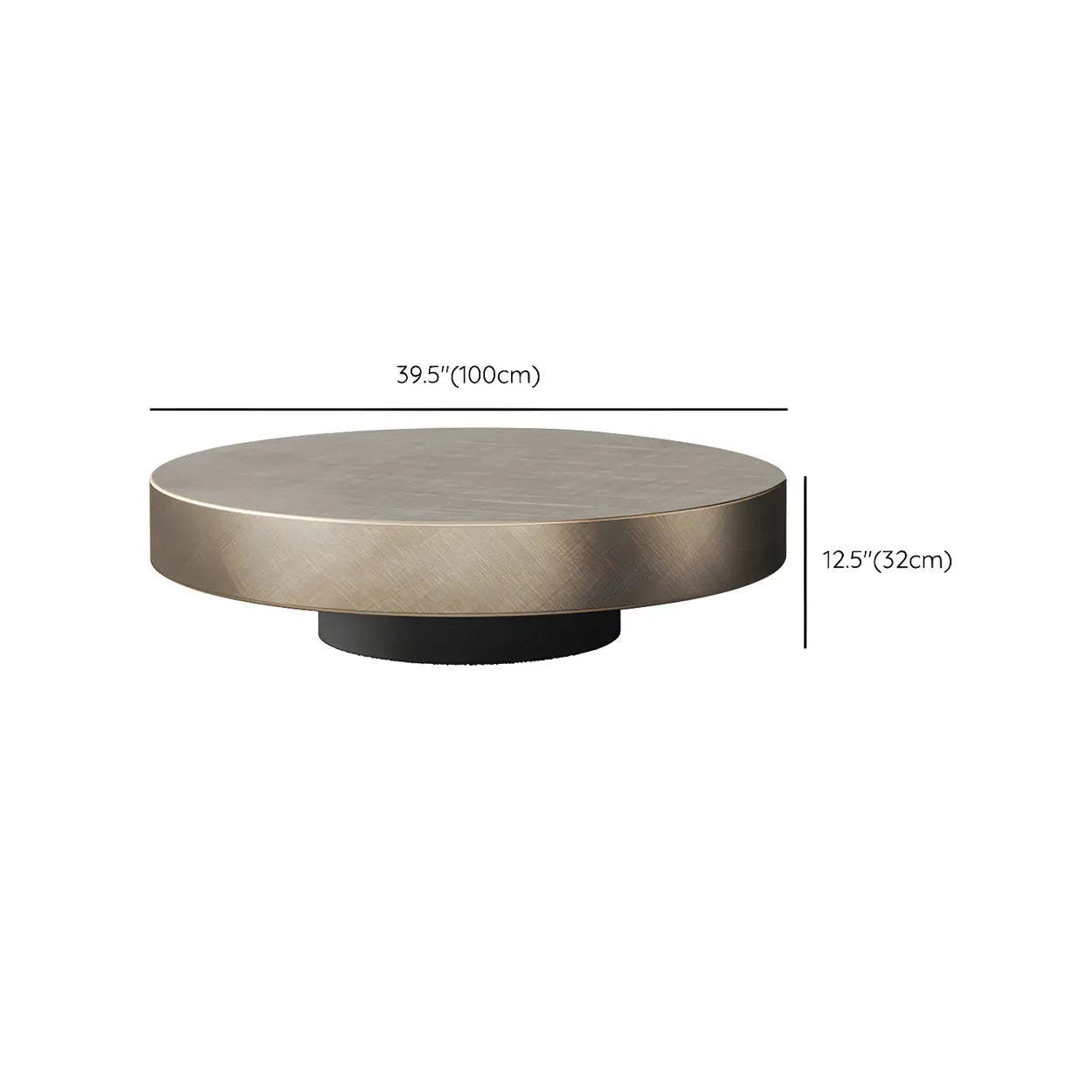 Round Steel-Base Nesting Coffee Tables