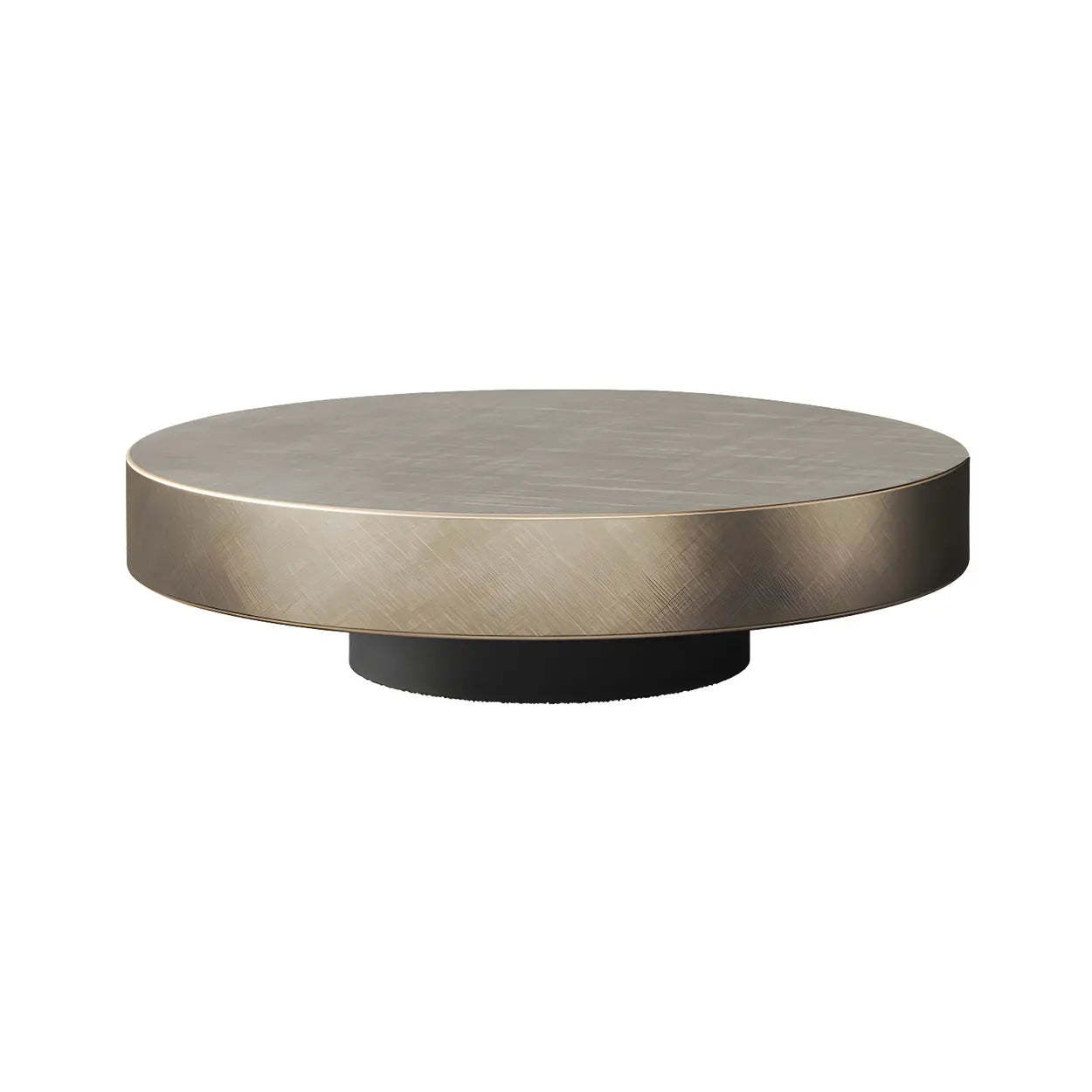 Round Steel-Base Nesting Coffee Tables — Drawers Included
