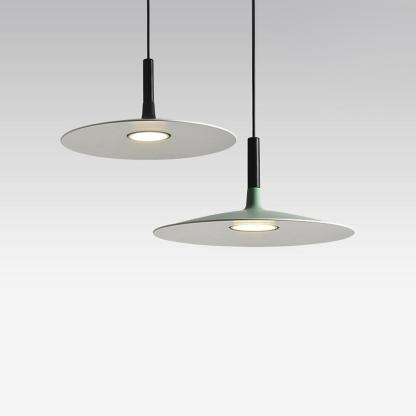Flat Circular Design Industrial Pendant Lighting Modern Metal Kitchen Lighting Dining Room Lighting Ceiling Light-Lighom