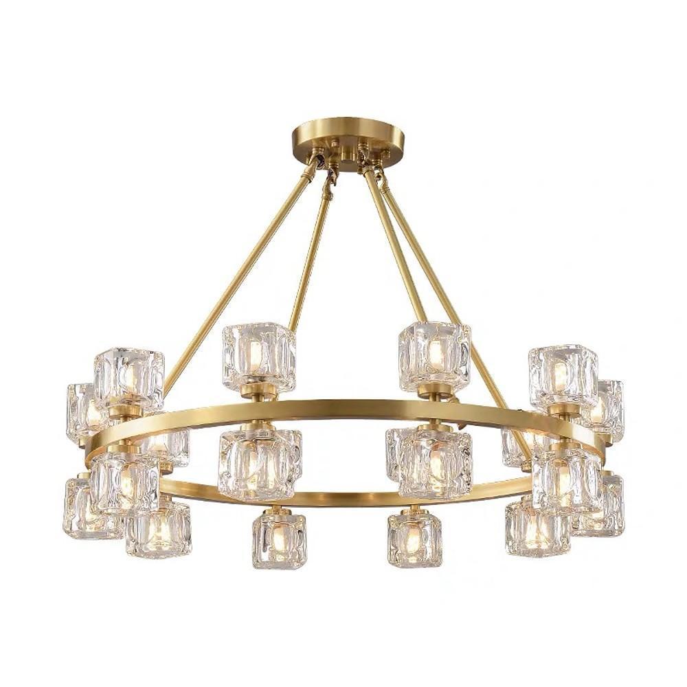 Circles Spotlights Industrial Brass LED Flush Mount Light