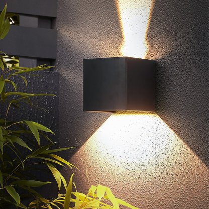 Square Waterproof Up Down Lighting Adjustable Modern Exterior Lights-Lighom
