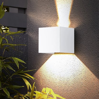 Square Waterproof Up Down Lighting Adjustable Modern Exterior Lights-Lighom