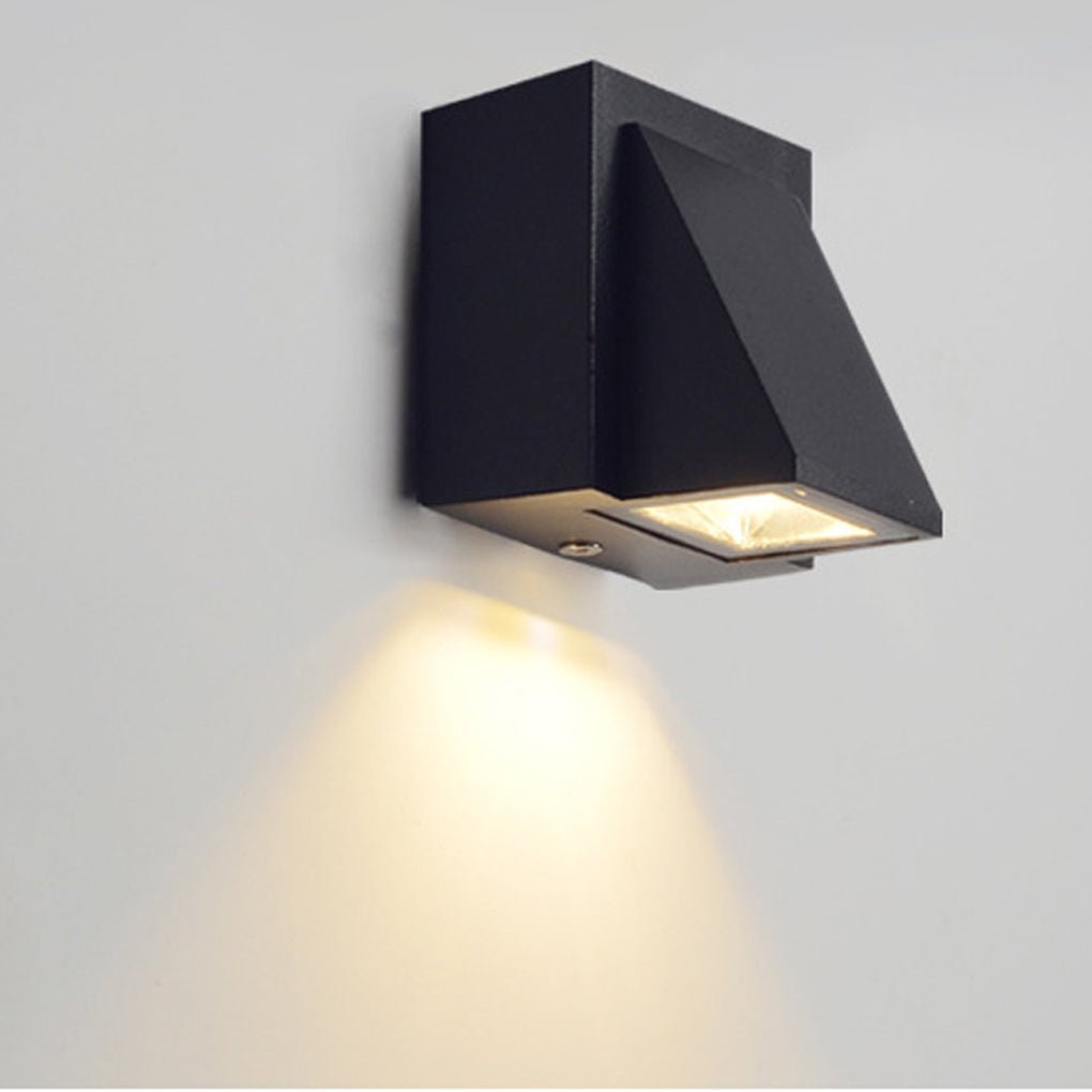 Waterproof Up & Down K-Type Black LED Outdoor Wall Lights-Lighom