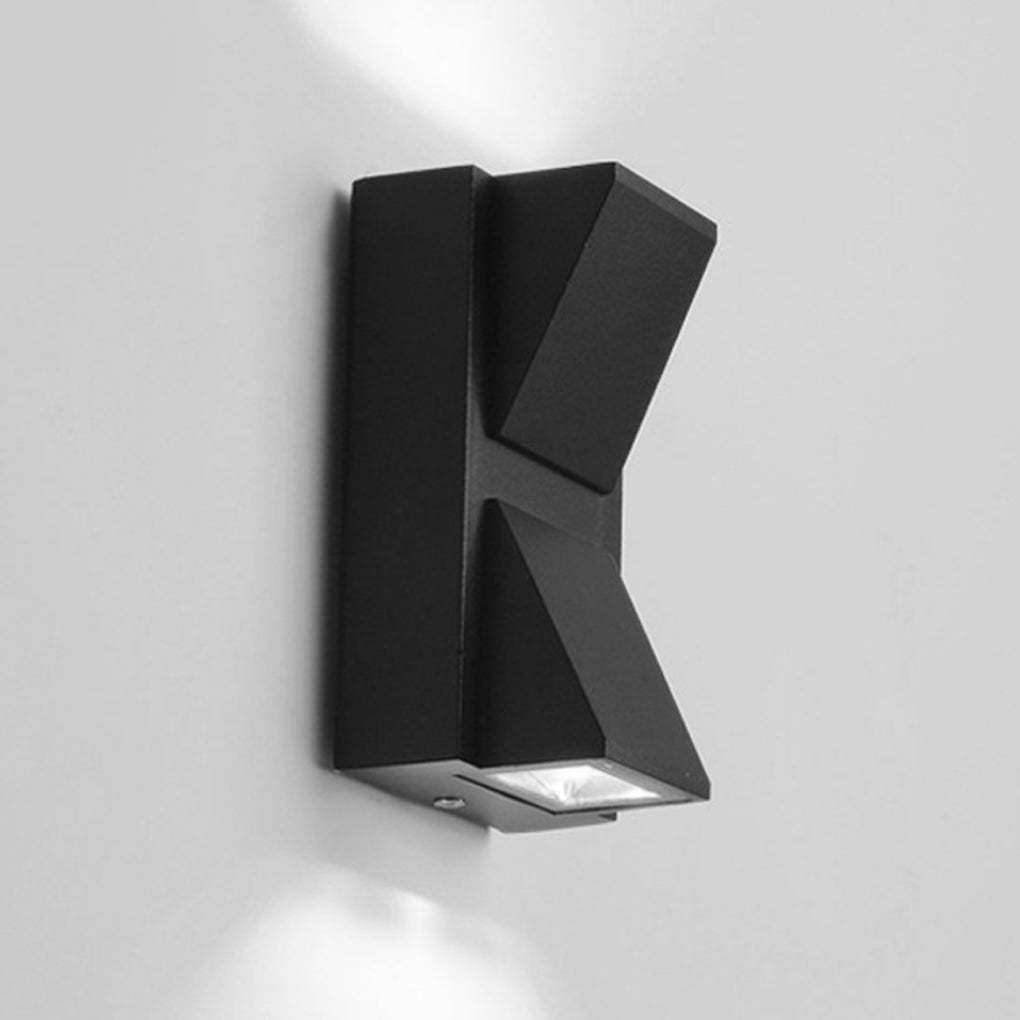 Waterproof Up & Down K-Type Black LED Outdoor Wall Lights-Lighom