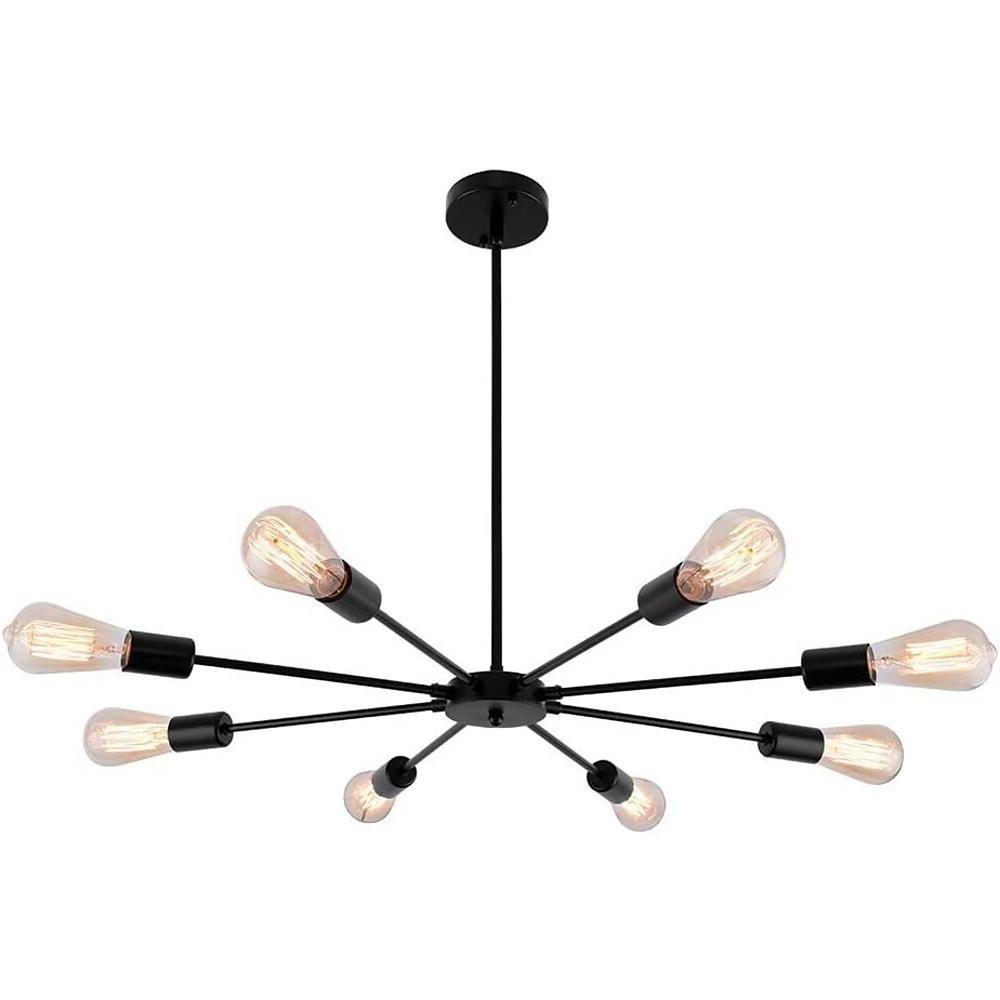 Mid-Century Sputnik Semi-Flush Bedroom Ceiling Light