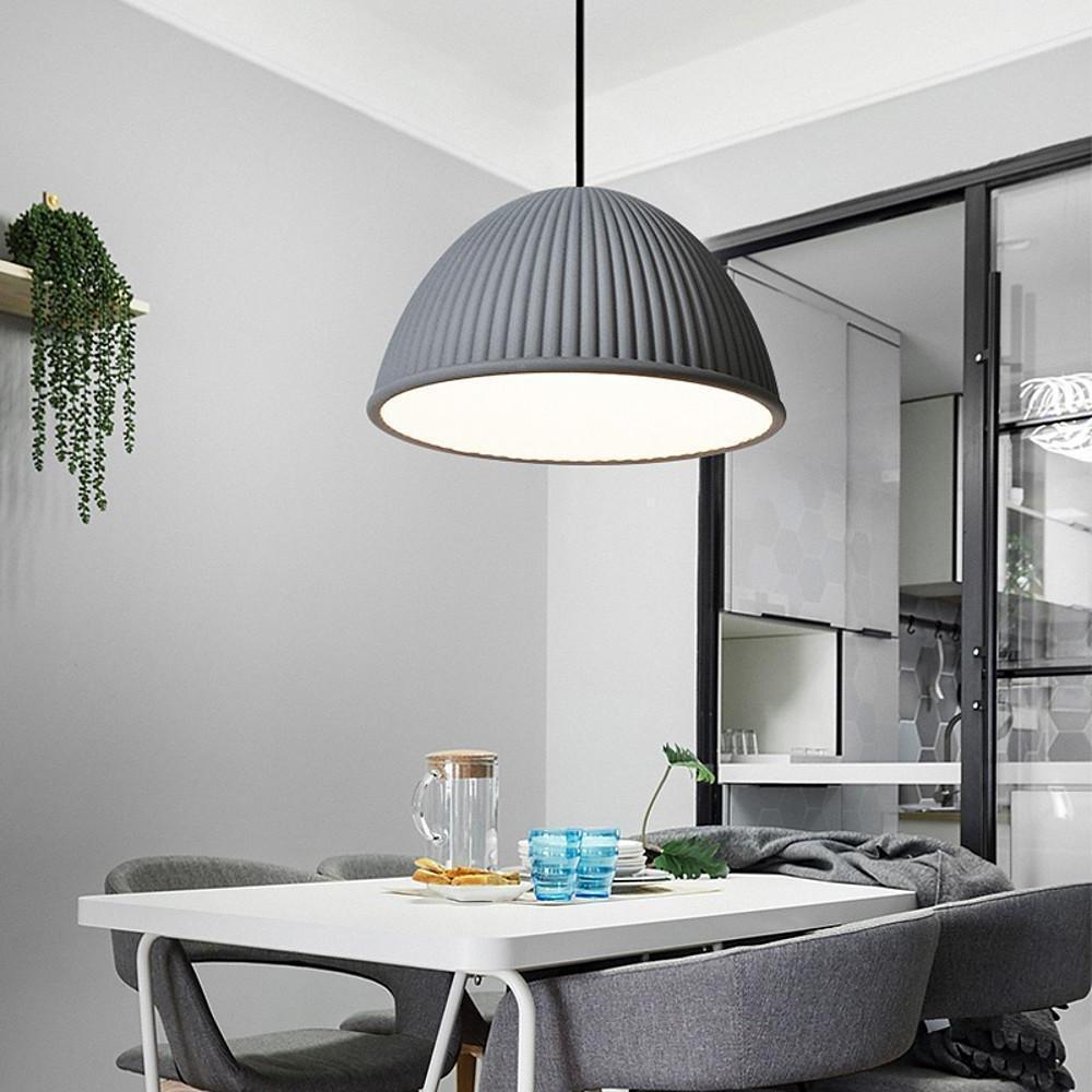 Artistic Bowl Modern Pendant Lighting for Kitchen Island Metal Resin Pendant Light-Lighom