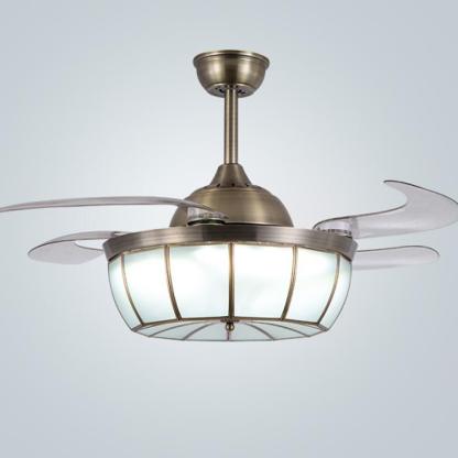 Bronze Farmhouse Retractable Ceiling Fan