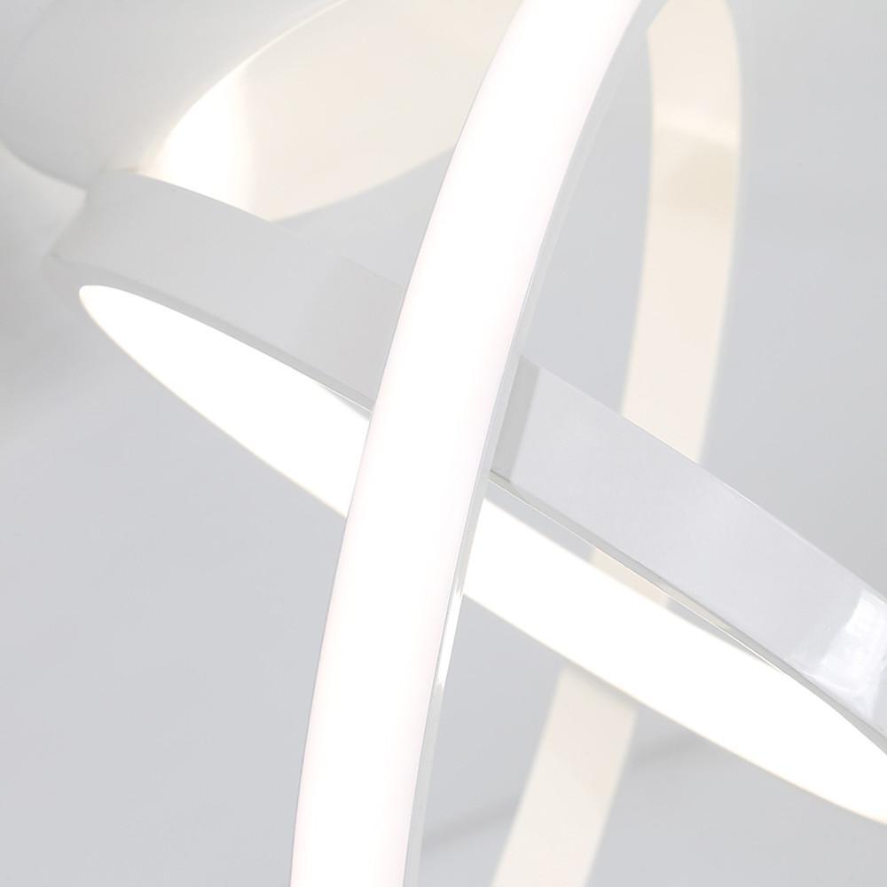 Circle Black Modern LED Flush Mount