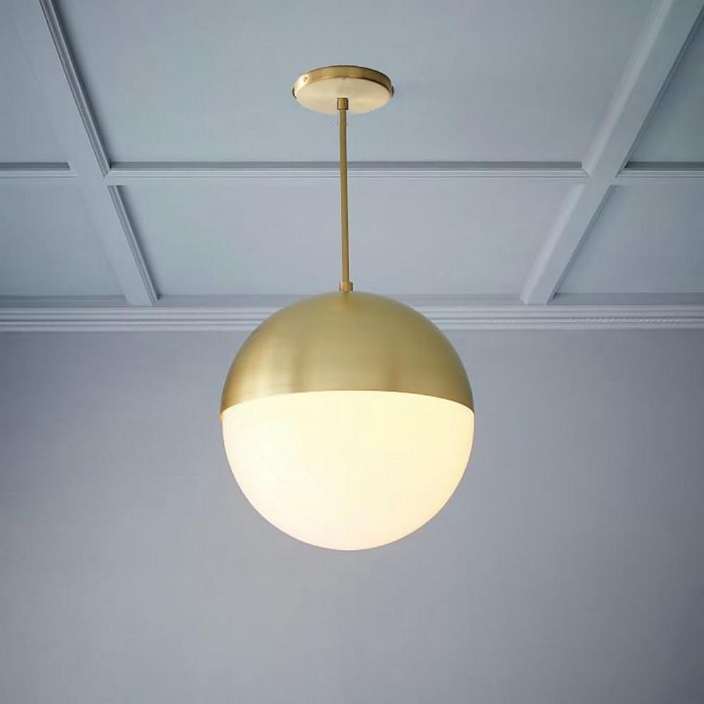 Glass Globe Shaped LED Nordic Pendant Light Chandeliers Hanging Lamp-Lighom