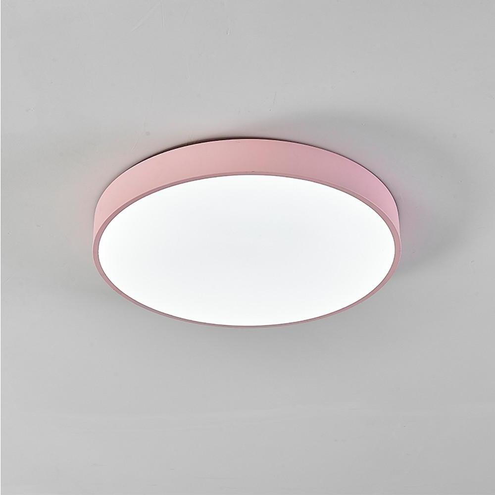 Ultra-thin Round LED Modern Ceiling Lights Flush Mount Lighting-Lighom