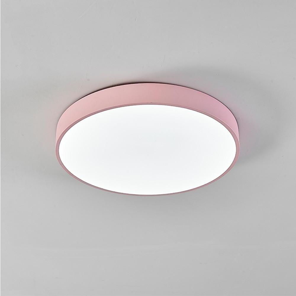 Ultra-thin Round LED Modern Ceiling Lights Flush Mount Lighting-Lighom
