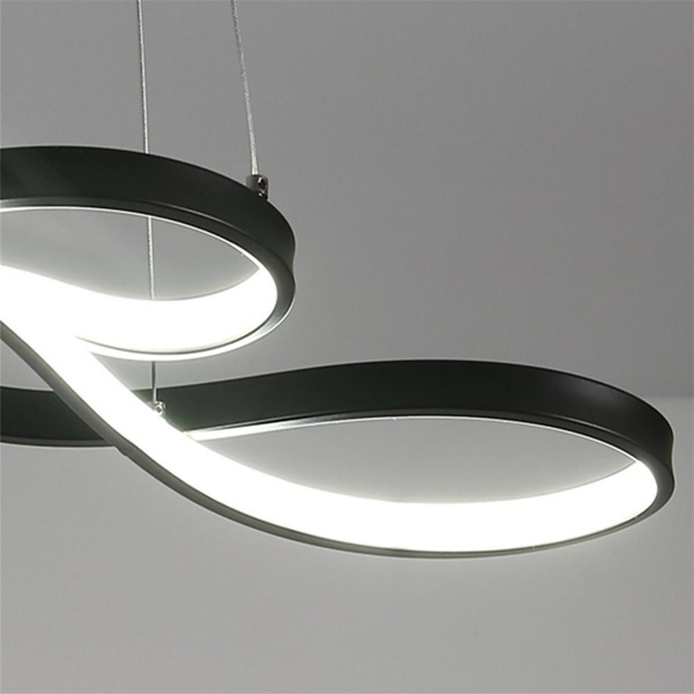 Sputnik Wave Design Semi Flush Chandeliers Metal Silica Gel Ceiling Lights-Lighom