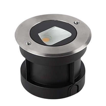 Ultra-thin Waterproof Recessed Step Lights LED Ground Lighting for Stairs, Decks (IP65, 110-240V, Warm White)-Lighom