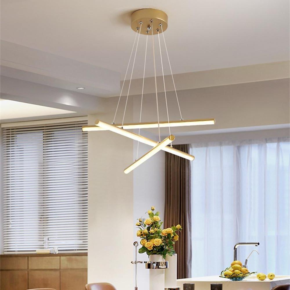 3-Piece LED Linear Modern Strip Chandelier
