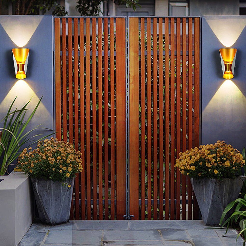 Unique Creative Up and Down Lights Outdoor Wall Lights Waterproof Wall Sconces Wall Lamp-Lighom