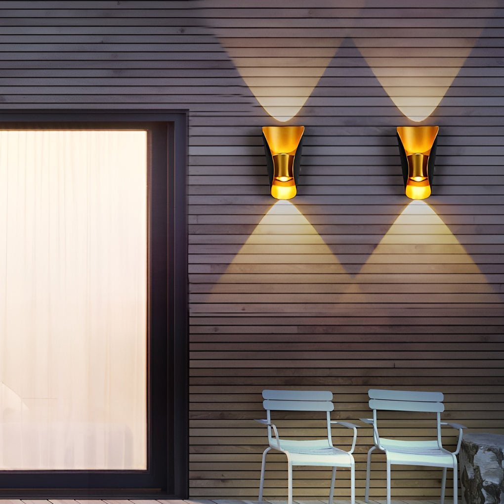 Unique Creative Up and Down Lights Outdoor Wall Lights Waterproof Wall Sconces Wall Lamp-Lighom