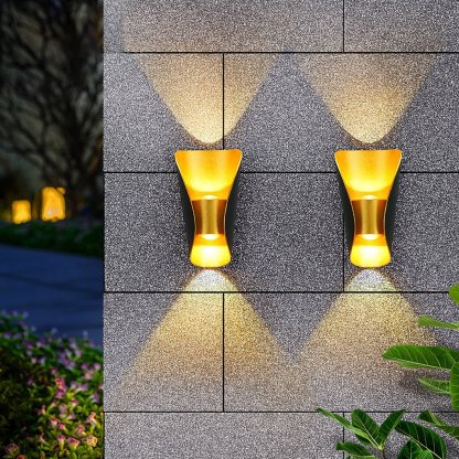Unique Creative Up and Down Lights Outdoor Wall Lights Waterproof Wall Sconces Wall Lamp-Lighom