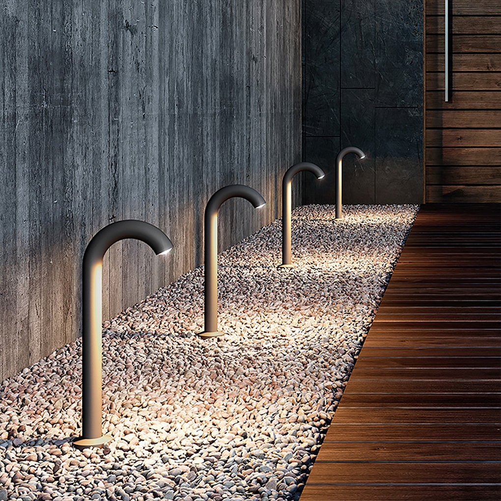 Unique Curved Design Waterproof Landscape Decorative Lighting for Villa Garden Park-Lighom