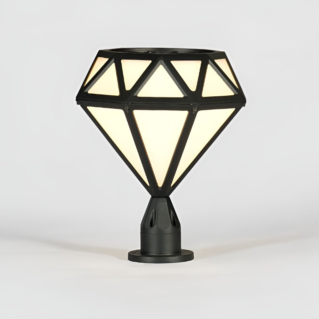 Unique Diamond-shaped LED Post Lights Outdoor Lights Waterproof Fence Post Lights-Lighom