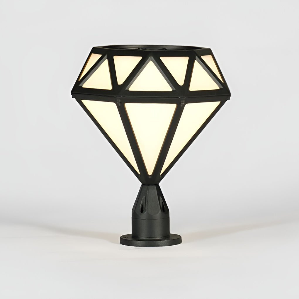 Unique Diamond-shaped LED Post Lights Outdoor Lights Waterproof Fence Post Lights-Lighom