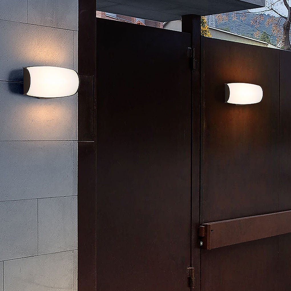 Unique Double-layer Lampshade Waterproof Outdoor LED Wall Lamp for Villa Courtyard Balcony-Lighom