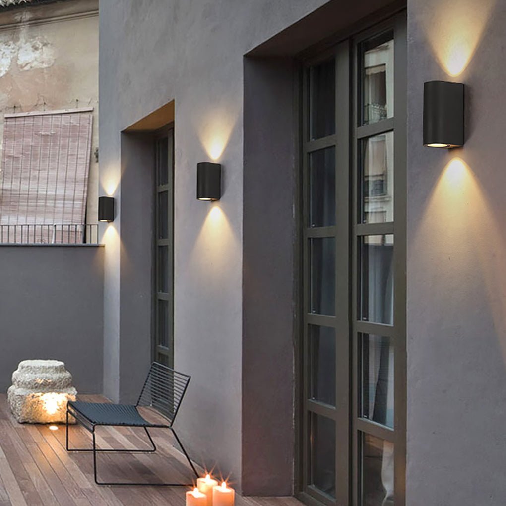Unique up and down Lighting Waterproof LED Modern Outdoor Wall Lights-Lighom