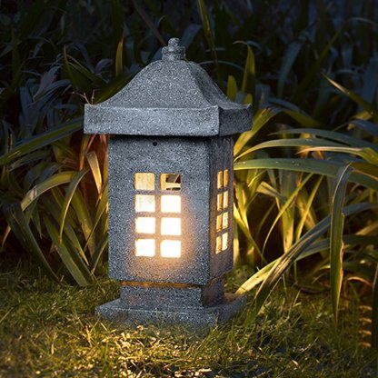 Unique Outdoor Waterproof Imitation Stone Pillar Landscape Lighting Decorative Lamp-Lighom