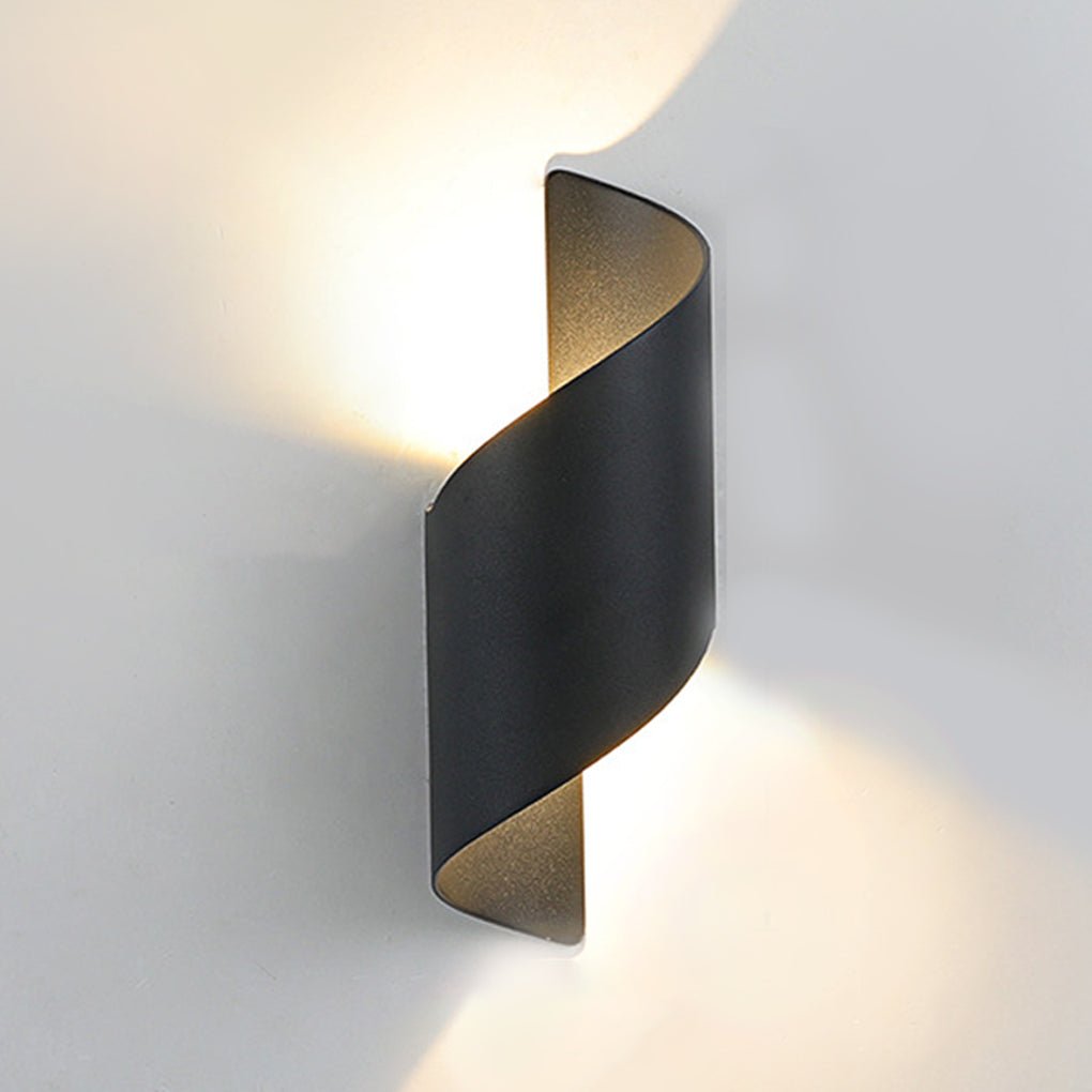 Unique Spiral Design LED Waterproof Two-way Luminous Wall Light for Aisle Balcony-Lighom