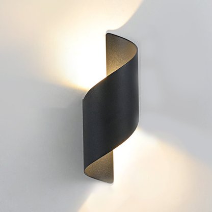 Unique Spiral Design LED Waterproof Two-way Luminous Wall Light for Aisle Balcony-Lighom