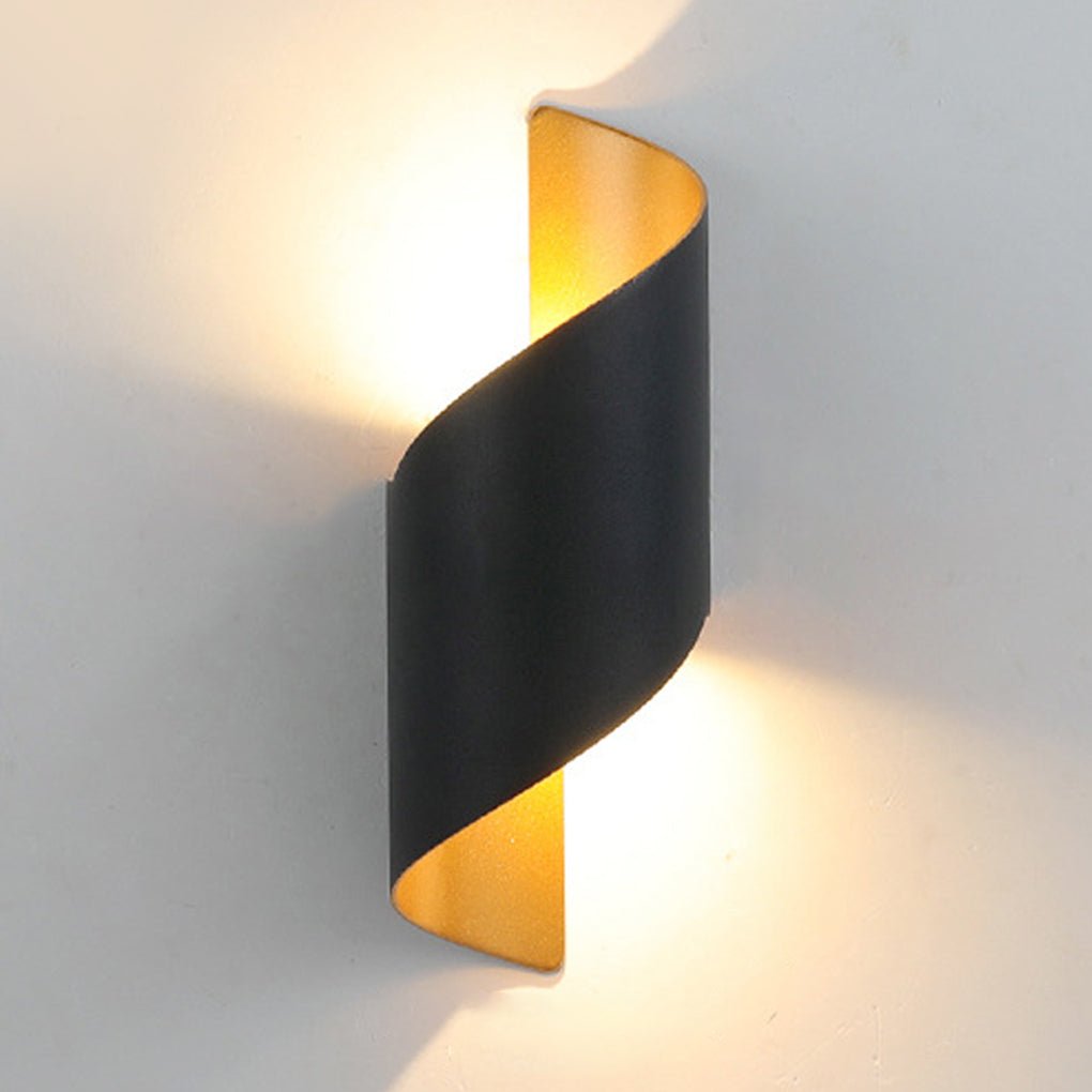 Unique Spiral Design LED Waterproof Two-way Luminous Wall Light for Aisle Balcony-Lighom