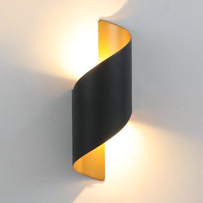 Unique Spiral Design LED Waterproof Two-way Luminous Wall Light for Aisle Balcony-Lighom