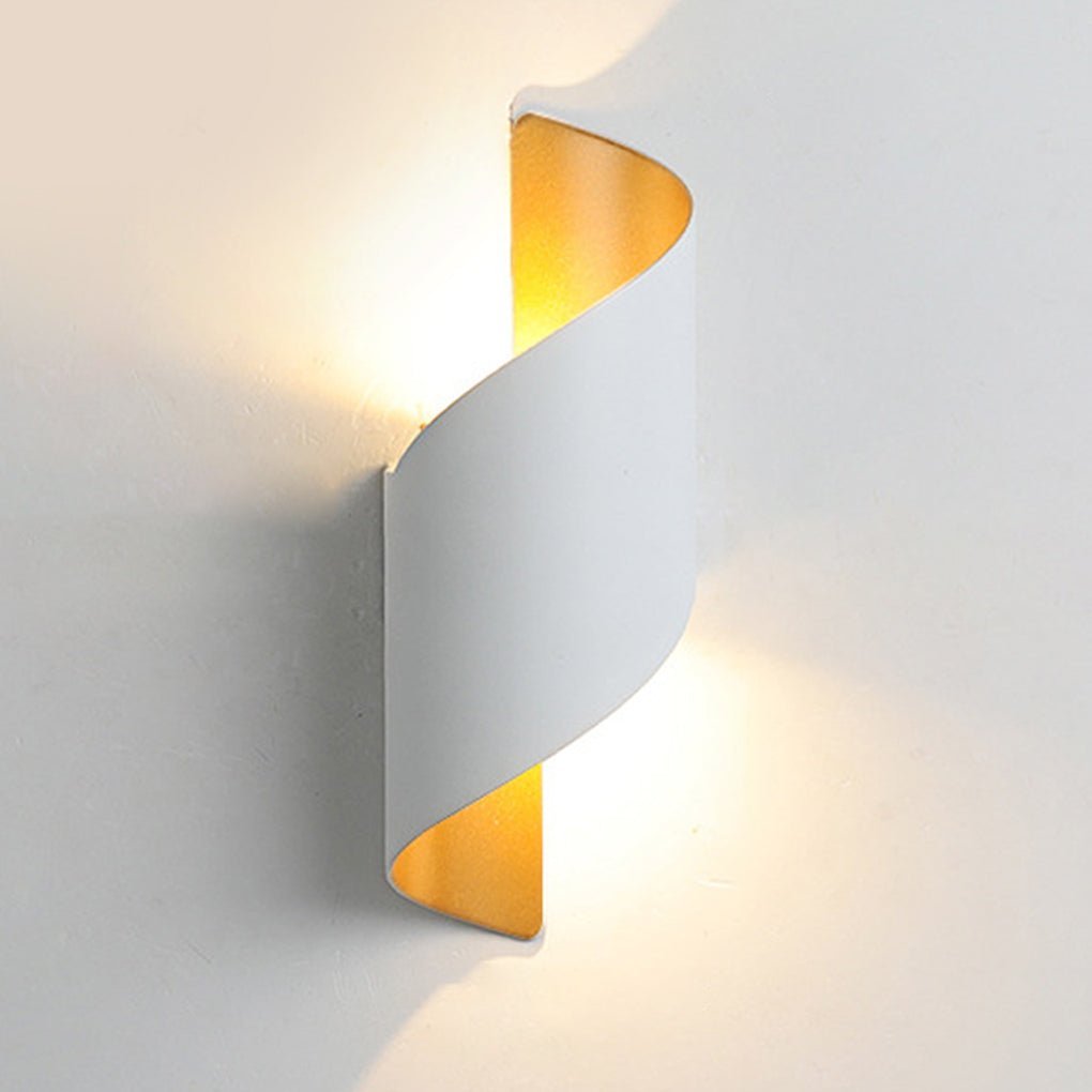 Unique Spiral Design LED Waterproof Two-way Luminous Wall Light for Aisle Balcony-Lighom