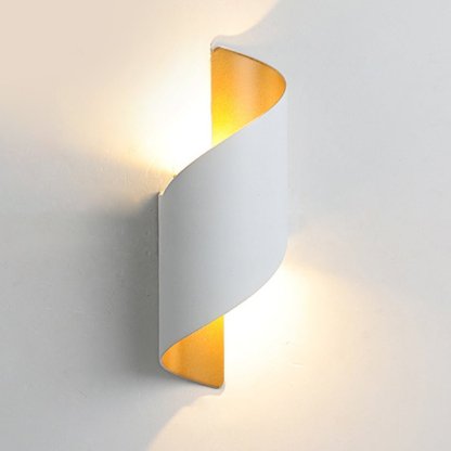 Unique Spiral Design LED Waterproof Two-way Luminous Wall Light for Aisle Balcony-Lighom
