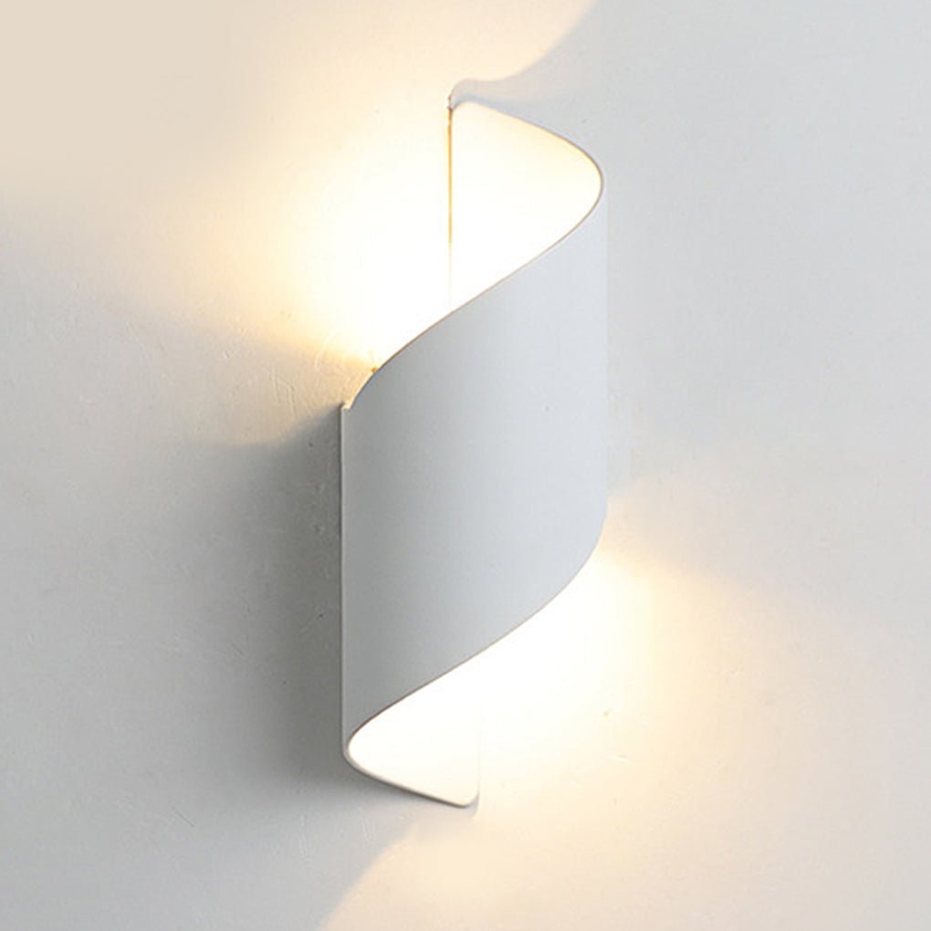 Unique Spiral Design LED Waterproof Two-way Luminous Wall Light for Aisle Balcony-Lighom