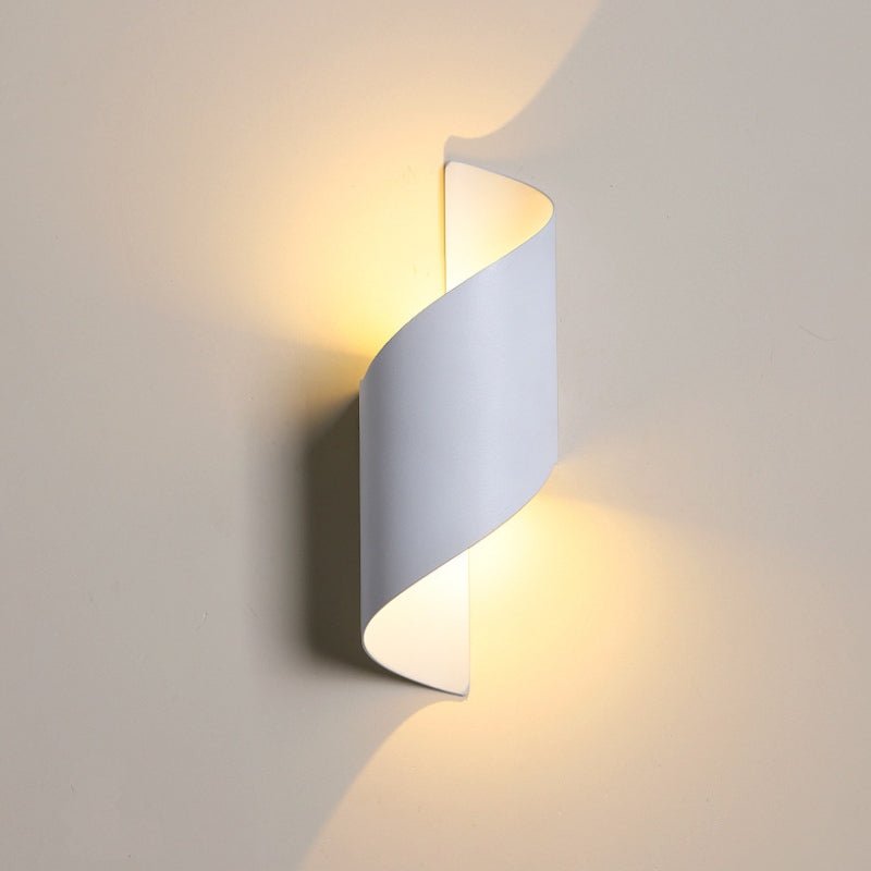 Unique Spiral Design LED Waterproof Two-way Luminous Wall Light for Aisle Balcony-Lighom