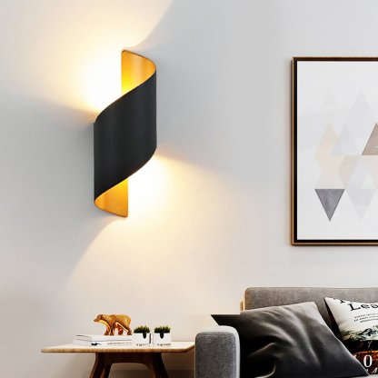 Unique Spiral Design LED Waterproof Two-way Luminous Wall Light for Aisle Balcony-Lighom