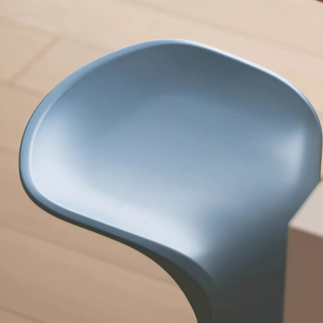Stackable Curved Saddle Backless Bar Stool