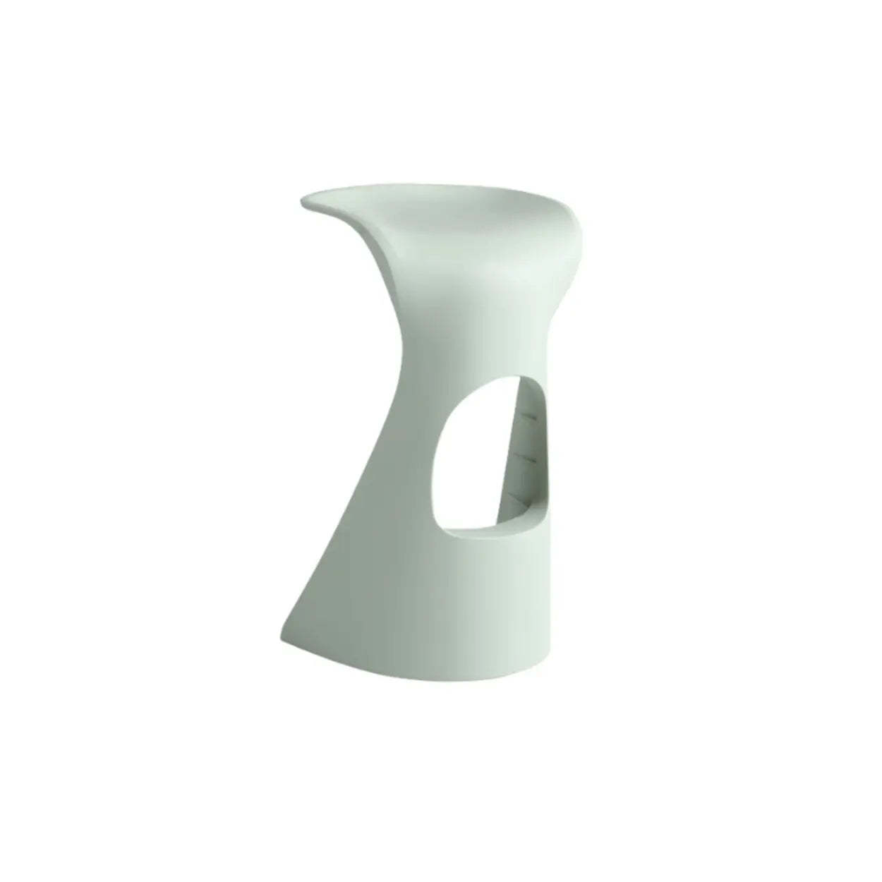 Stackable Curved Saddle Backless Bar Stool