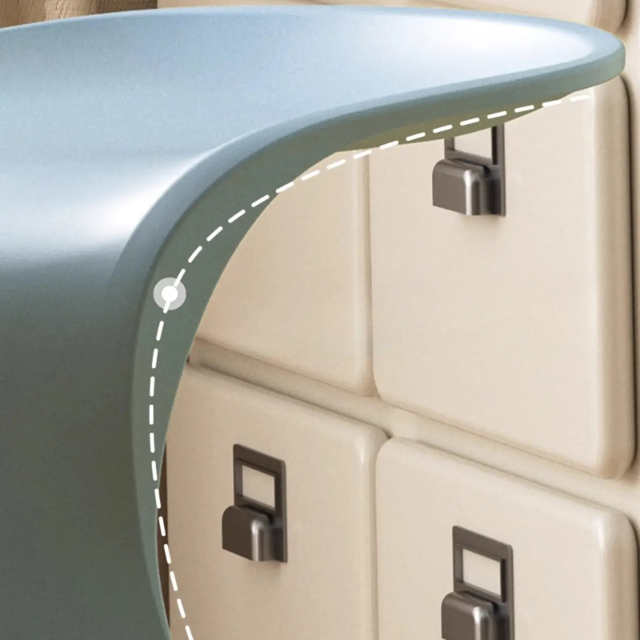 Stackable Curved Saddle Backless Bar Stool