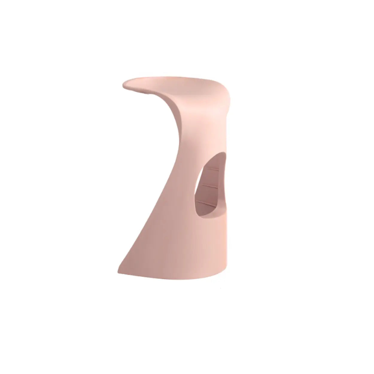 Stackable Curved Saddle Backless Bar Stool